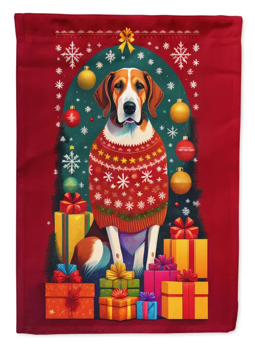 English Foxhound Holiday Christmas Garden Flag Caroline's Treasures