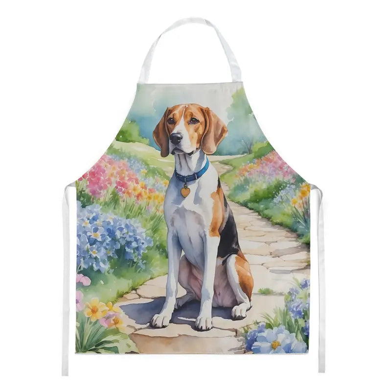 English Foxhound Spring Path Apron Caroline's Treasures