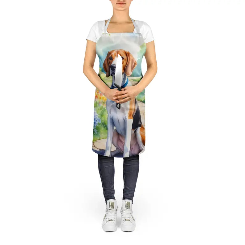 English Foxhound Spring Path Apron Caroline's Treasures