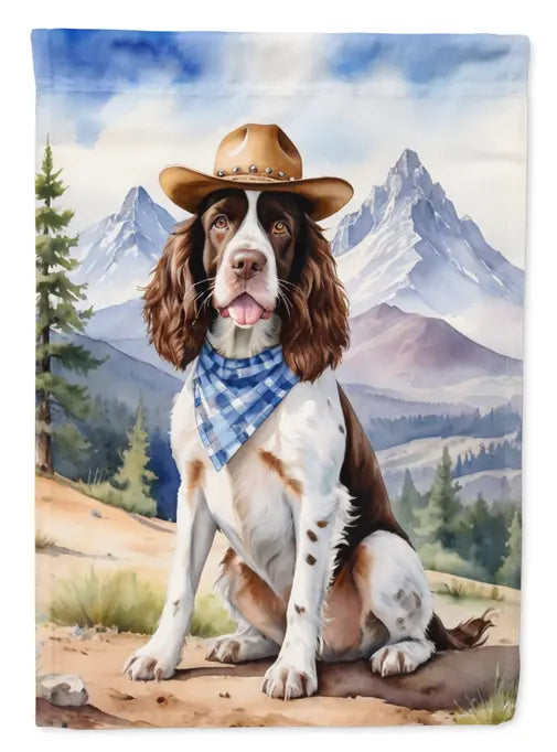 English Springer Spaniel Cowboy Welcome Garden Flag Caroline's Treasures