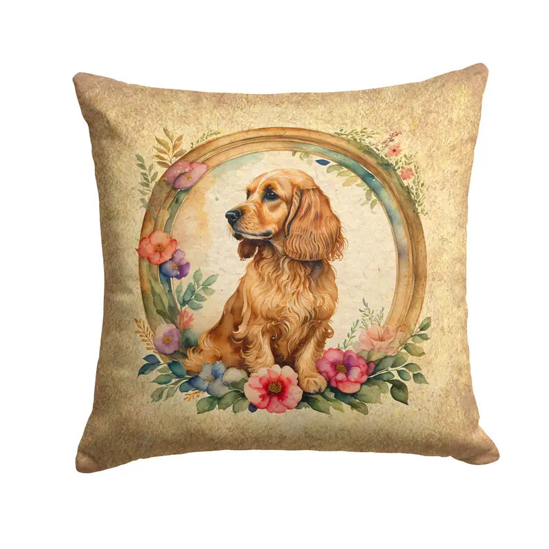 Entlebucher Mountain Dog and Flowers Pair of Pot Holders Caroline's Treasures