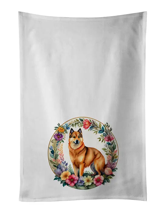 Entlebucher Mountain Dog and Flowers Pair of Pot Holders Caroline's Treasures