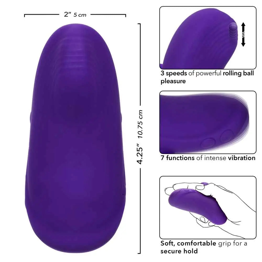 Envy Handheld Rolling Ball Massager - Purple - GreatEagleInc