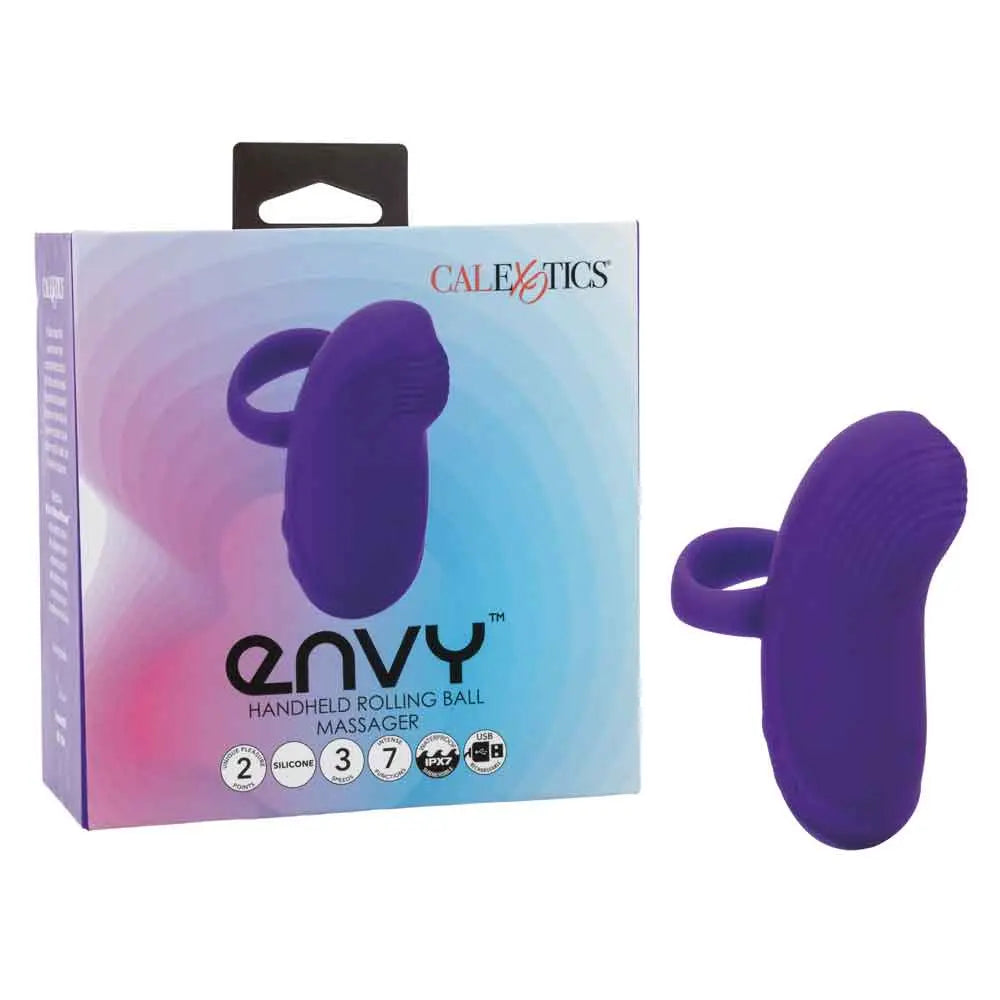 Envy Handheld Rolling Ball Massager - Purple - GreatEagleInc