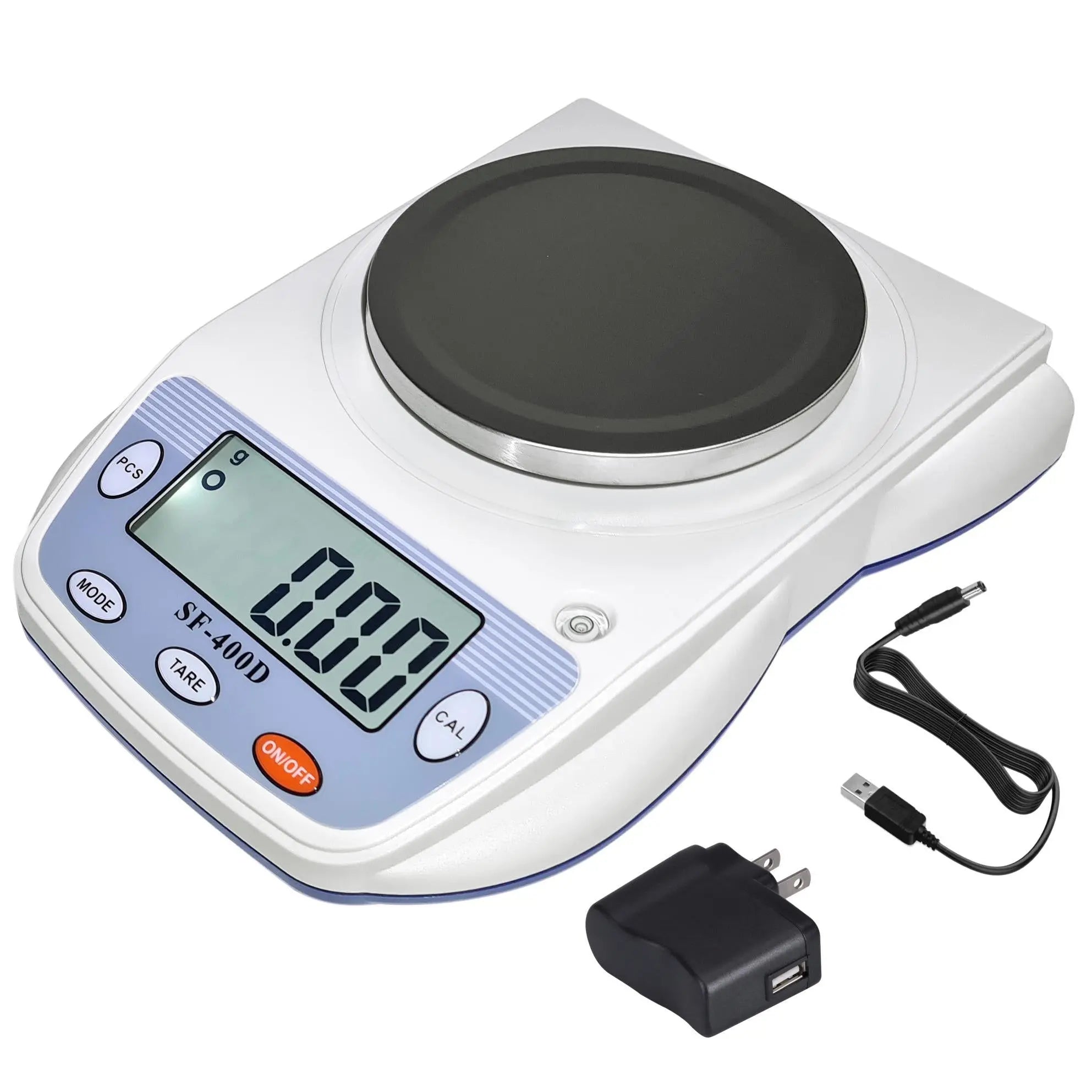 Eosphorus Science Digital Scale Lab Balance Gram Scale 0.01g Accuracy Electronic Scale Laboratory Digital Scale Chemistry Jewelry – Carats, Ounces and Grams Scale (SF 400D R W) Eosphorus