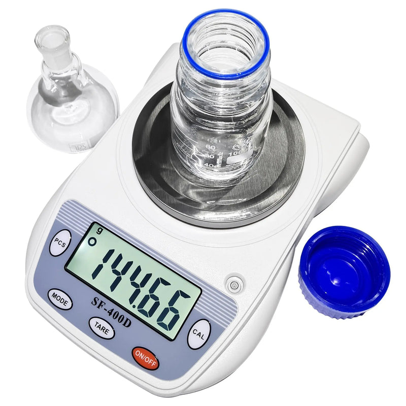 Eosphorus Science Digital Scale Lab Balance Gram Scale 0.01g Accuracy Electronic Scale Laboratory Digital Scale Chemistry Jewelry – Carats, Ounces and Grams Scale (SF 400D R W) Eosphorus