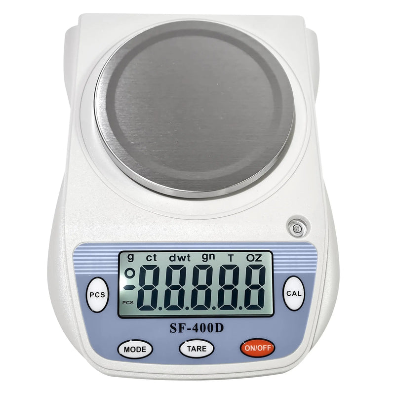 Eosphorus Science Digital Scale Lab Balance Gram Scale 0.01g Accuracy Electronic Scale Laboratory Digital Scale Chemistry Jewelry – Carats, Ounces and Grams Scale (SF 400D R W) Eosphorus