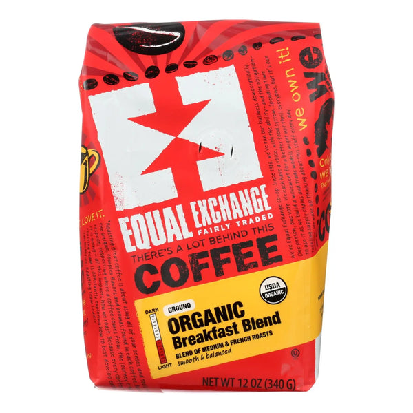Equal Exchange Organic Drip Coffee - Breakfast Blend - Case Of 6 - 12 Oz. Equal Exchange