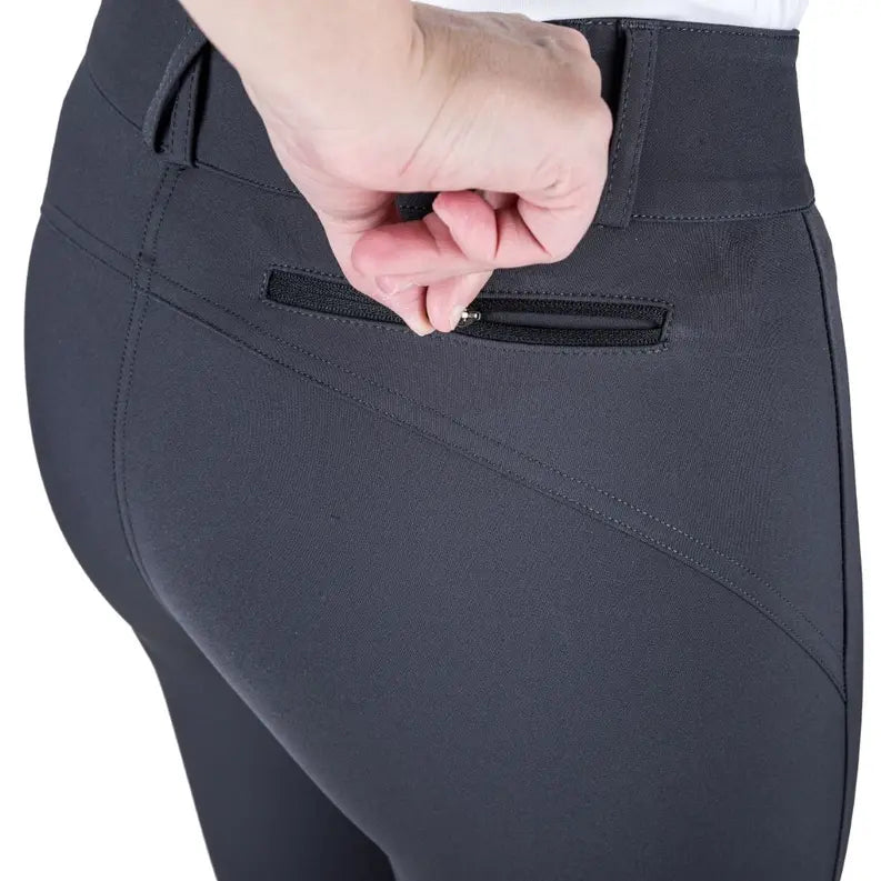 Equine Couture Charlotte Suede Knee Patch Breech JPC Equestrian