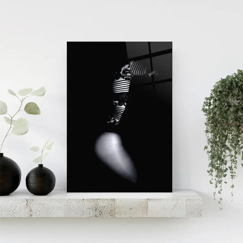Erotica Costume Buttock Glass Wall Art Monique Store