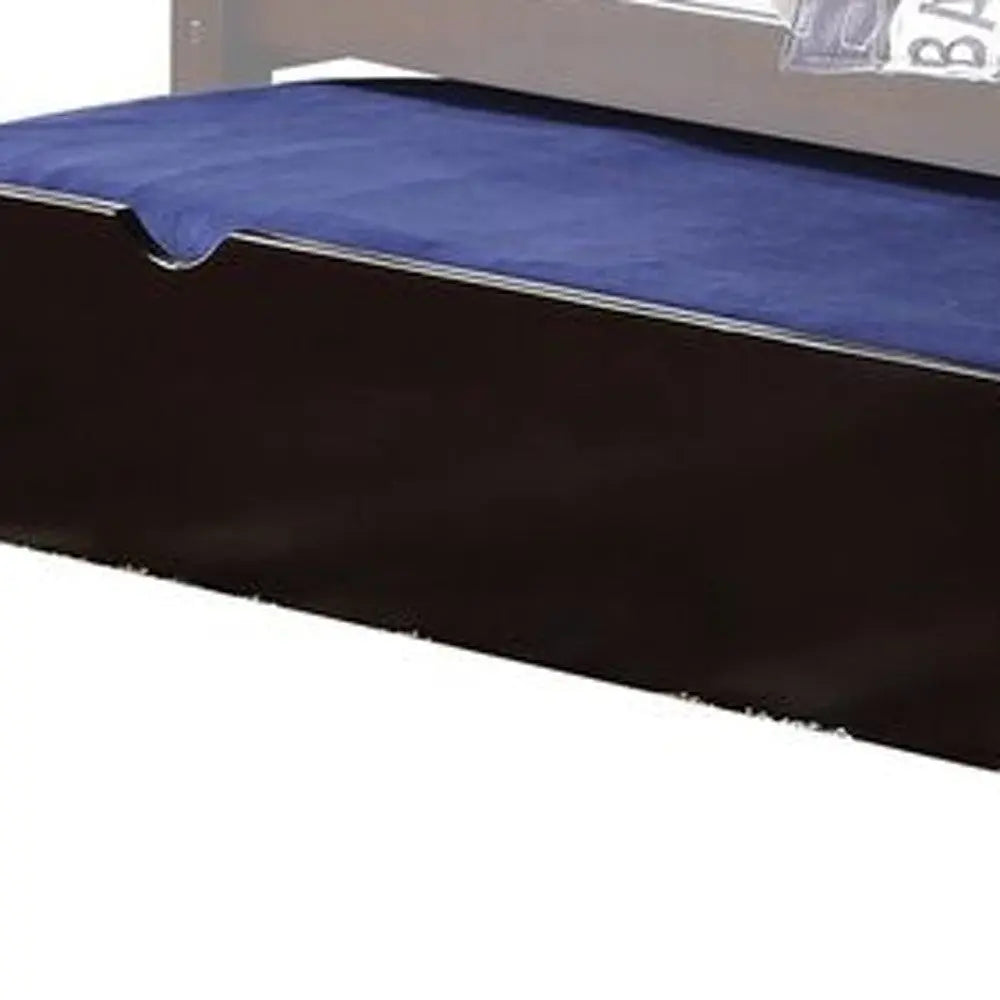 Espresso Solid Wood Twin Bed Frame With Trundle Homeroots Bed & Bath