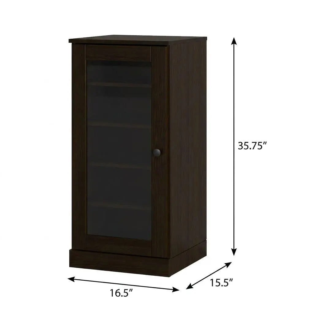 Espresso Ten Pair Solid WoodShoe Storage Cabinet Homeroots Organization