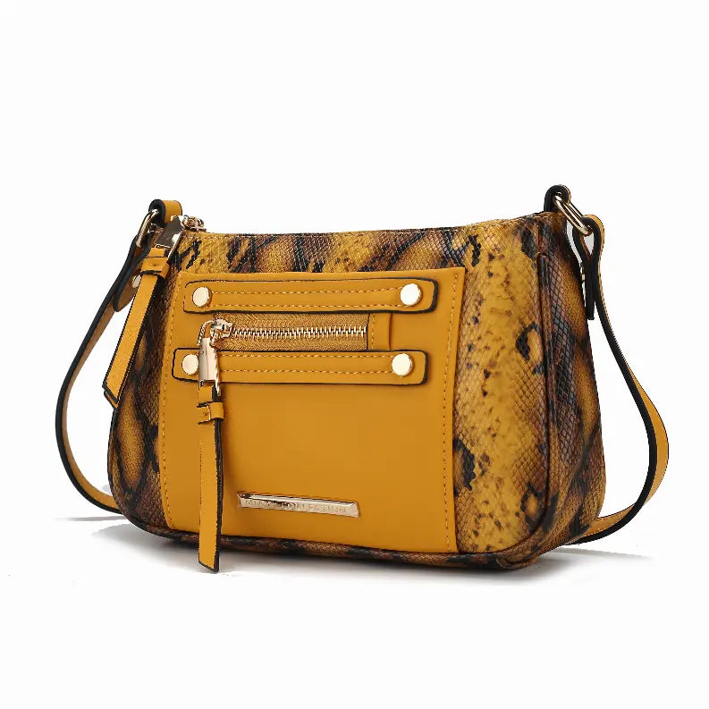 Essie Snake Embossed Vegan Leather Crossbody MKF Collection by Mia K.