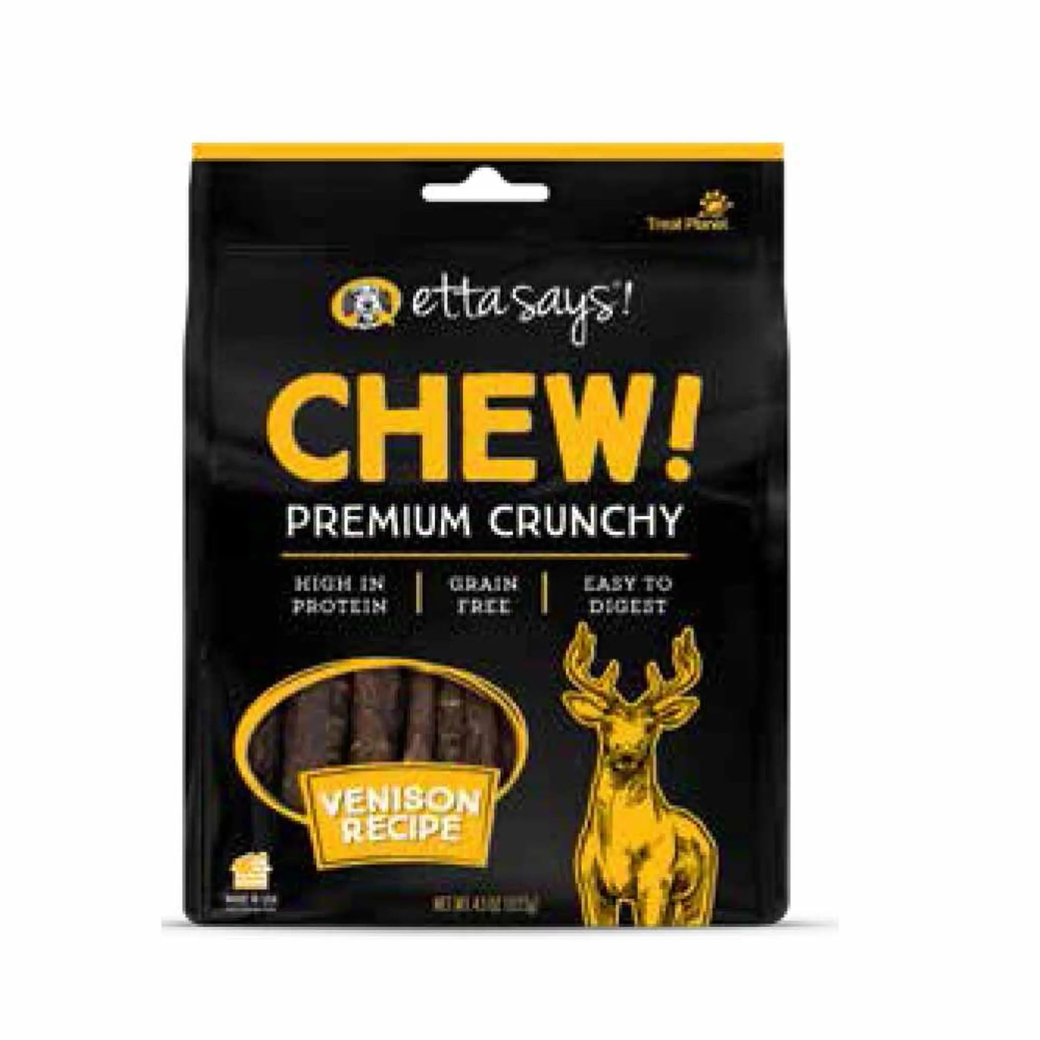 Etta Says! Chew Premium Crunchy Venison Dog Chew 4.5oz Etta Says!