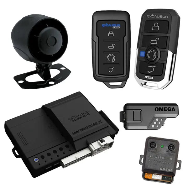 Excalibur 1-way Car Alarm System With Remote Start – 1500 Foot Range Excalibur Alarms