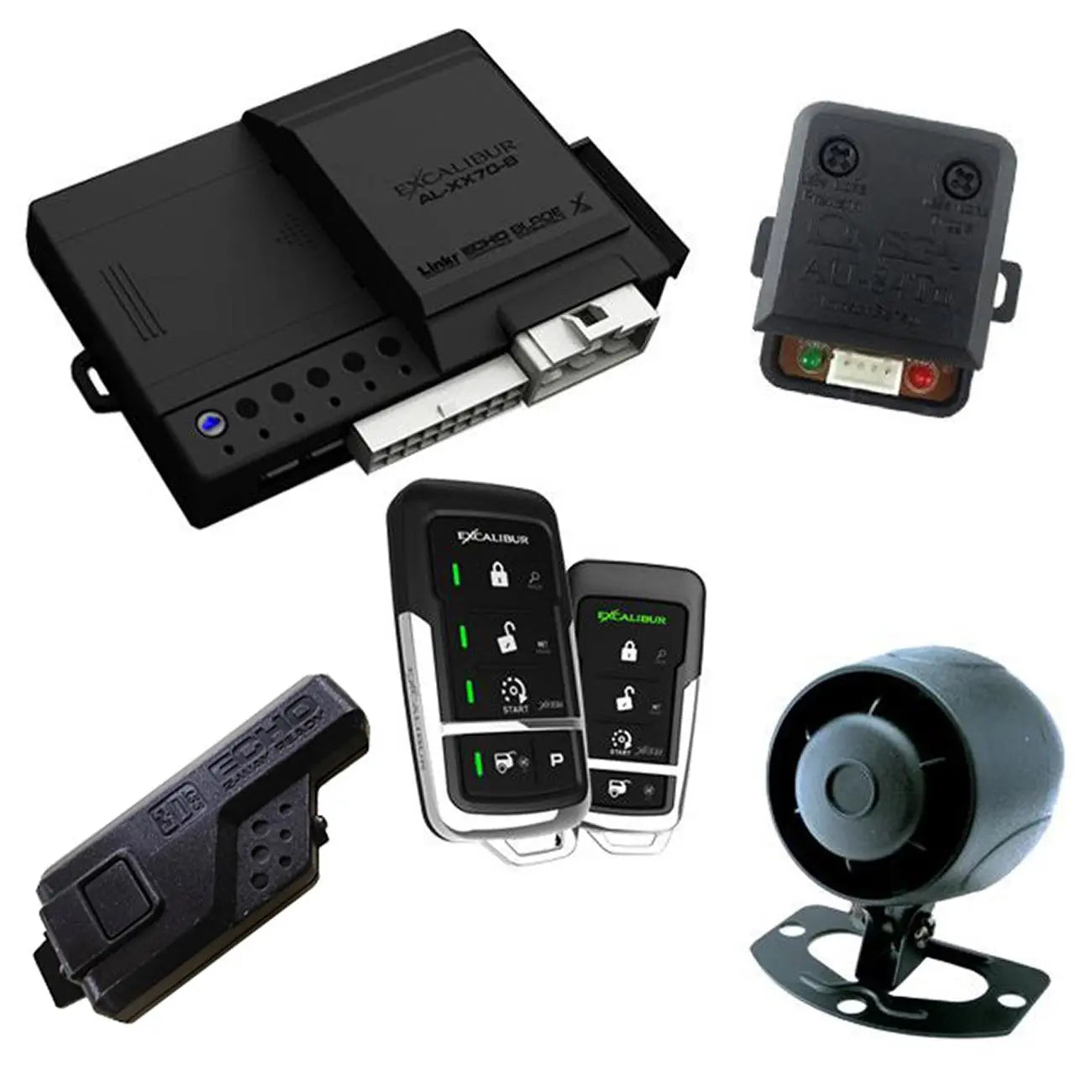 Excalibur 2-way Car Alarm System With Remote Start - 3000 Foot Range Excalibur Alarms