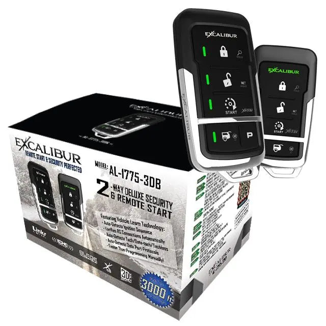 Excalibur 2-way Car Alarm System With Remote Start - 3000 Foot Range Excalibur Alarms