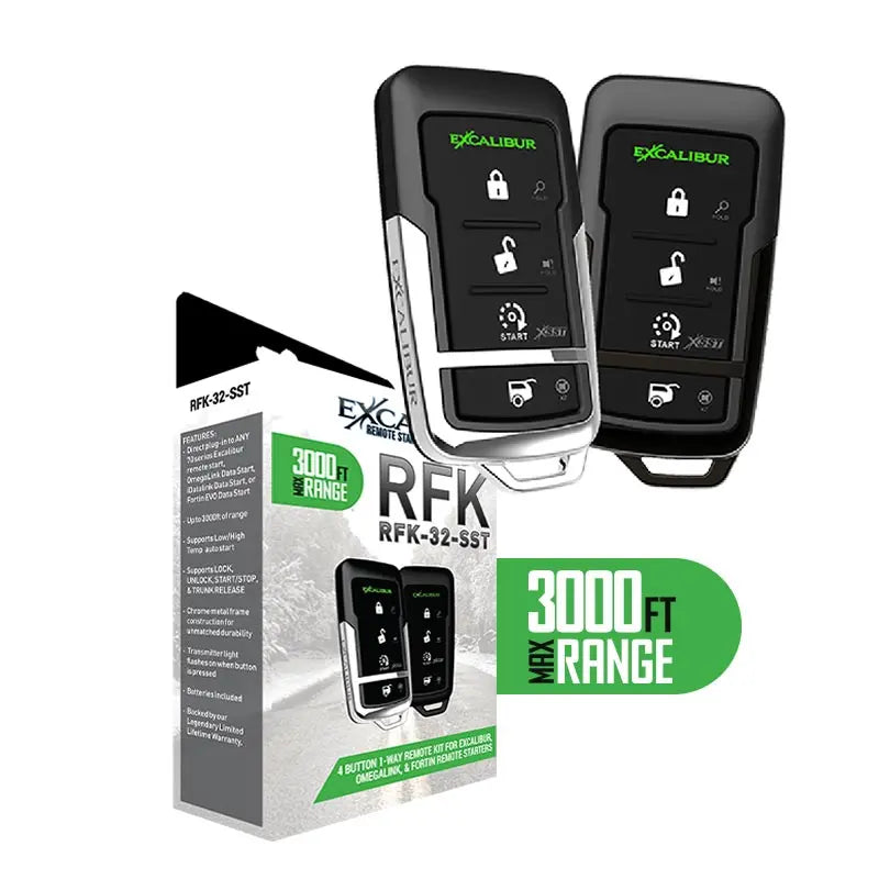 Excalibur 4-button 1-way Remote Kit For Excalibur Omegalink And Fortin Remote Starters Excalibur Alarms
