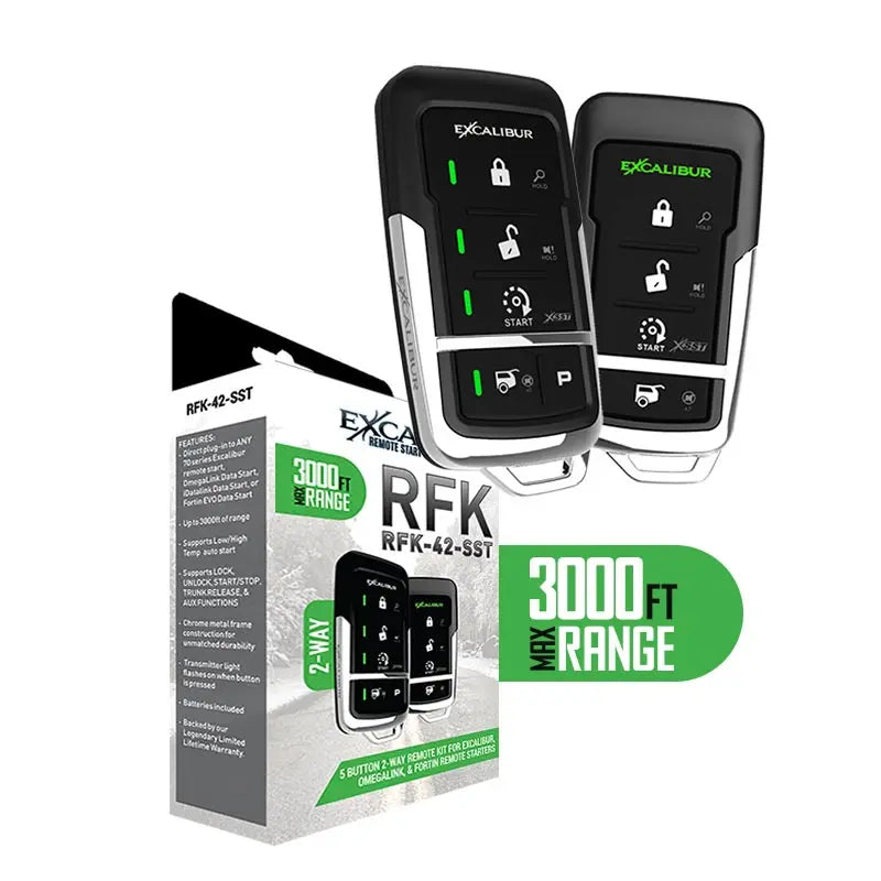 Excalibur Multipurpose Remote Kit: 2-way 5-button Rf Kit; 3000+ Feet Range Includes Antenna Excalibur Alarms