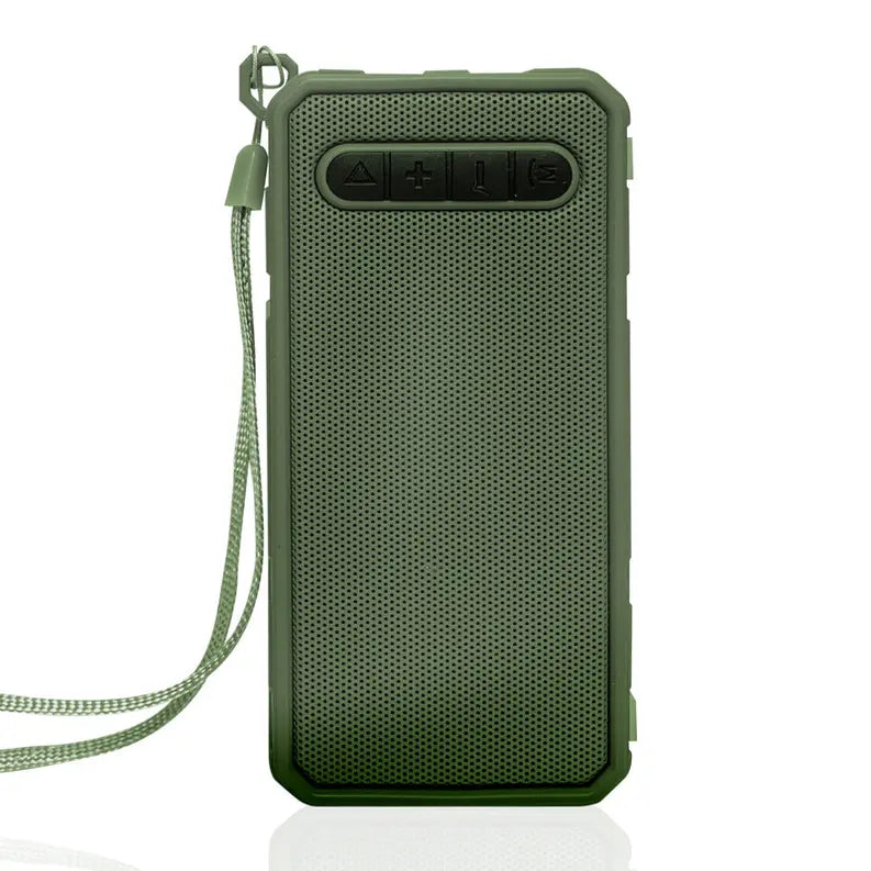 Excursion Grip Rugged Grill Rectangular Bluetooth Speaker Hunter Green Soundbound