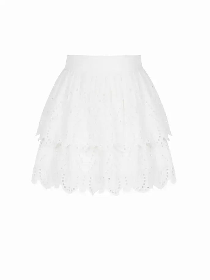 Eyelet Mini Skirt Nocturne