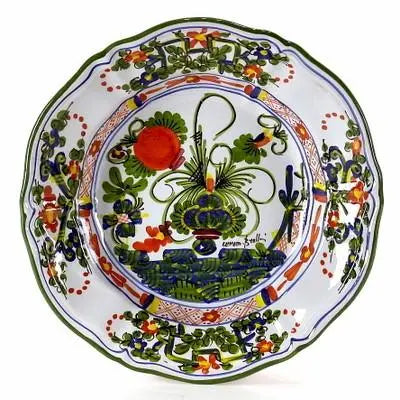 FAENZA-CARNATION Pasta/Soup Rim Plate Artistica Italian Gallery