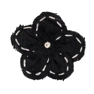 FL2003 | Linen Flower Dog | Cat | Pet Bow on Velcro Fastener|Pets Ribbons Pets Ribbons