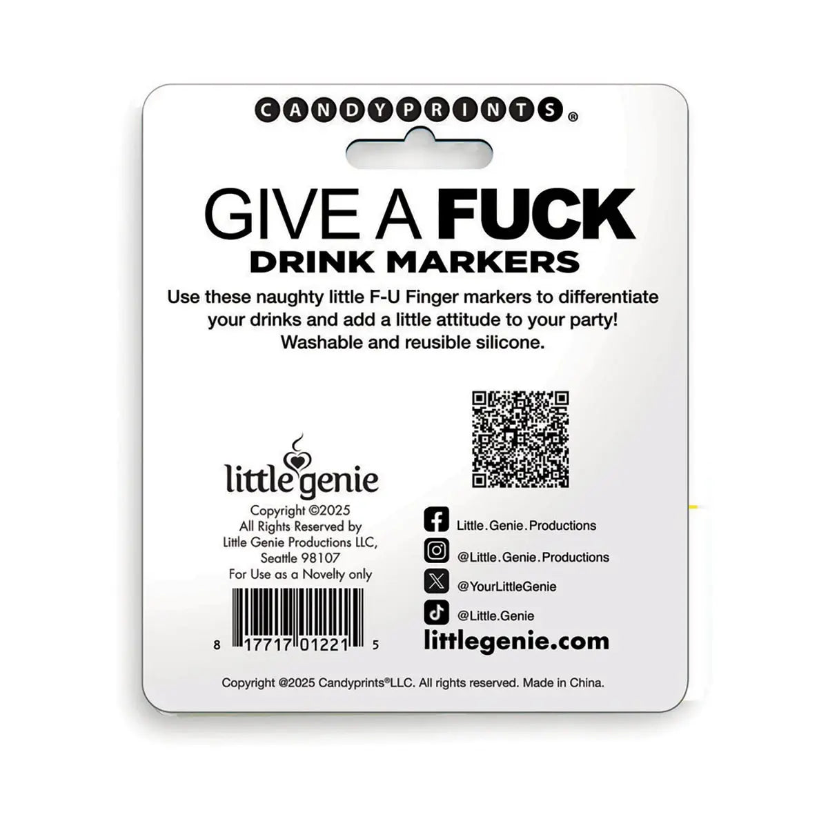 FU Finger Drink Markers Little Genie