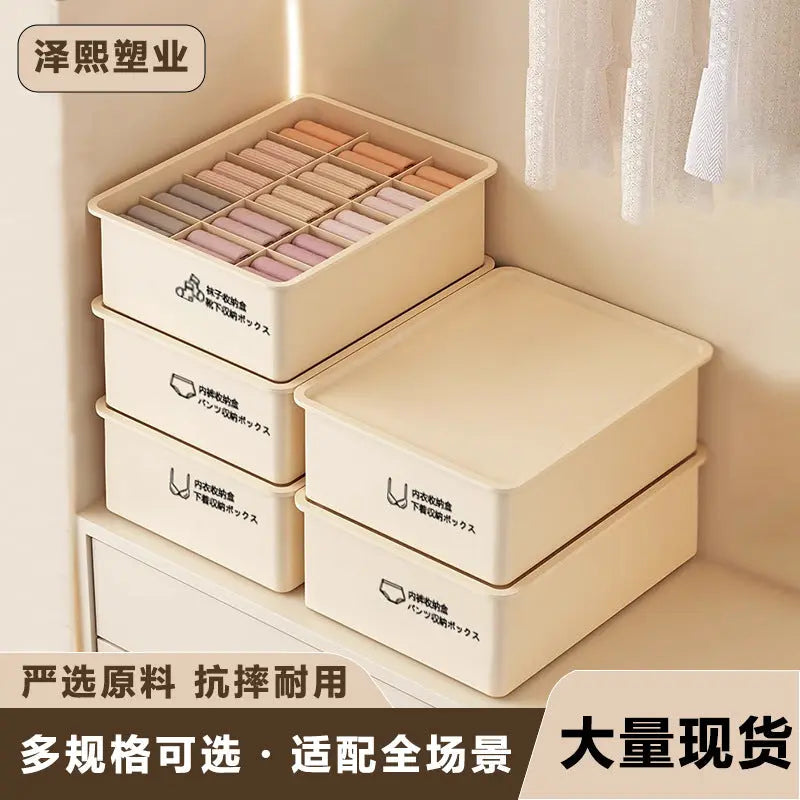 FX 3023 Plastic Storage Box Home Bra Underwear Socks Box Drawer Type Clothes Organizer Storage Underwear Box GreatEagleInc