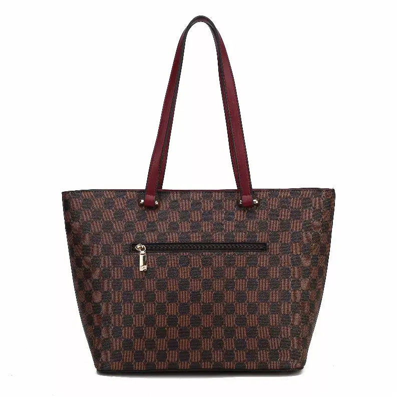 Fabiola Vegan Leather Women's Tote Bag with wallet by Mia K -2 piece set MKF Collection by Mia K.