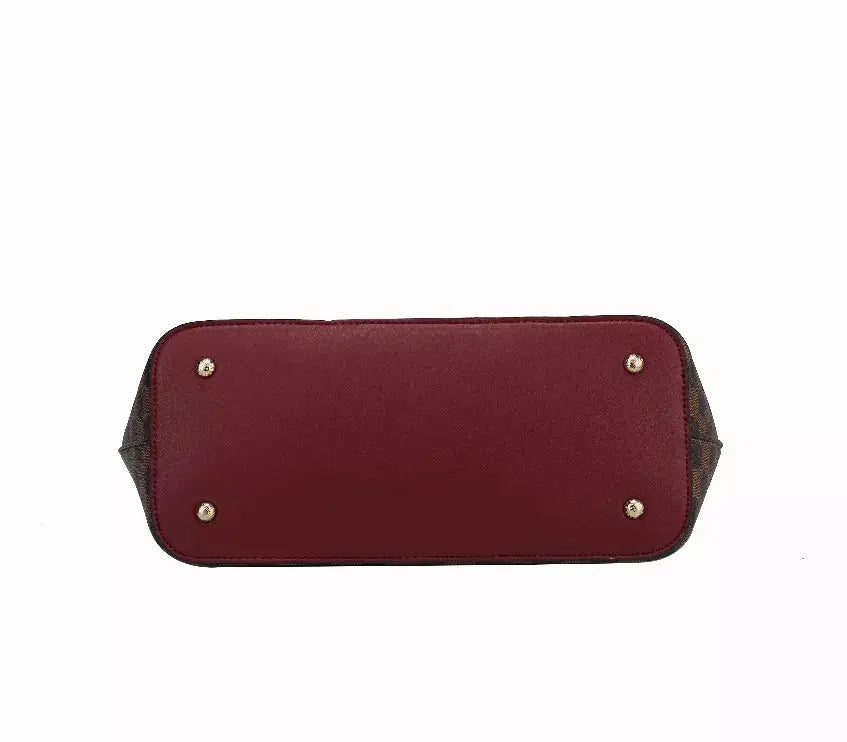 Fabiola Vegan Leather Women's Tote Bag with wallet by Mia K -2 piece set MKF Collection by Mia K.