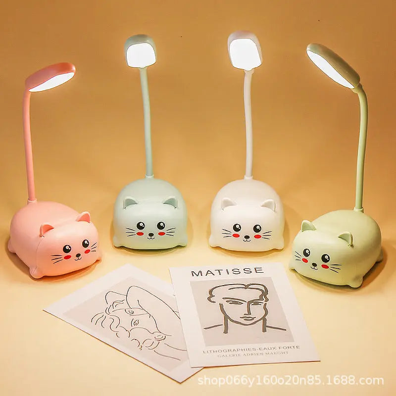 Factory direct creative cute girl heart mini small table lamp led bedroom bedroom bedside eye protection night light GreatEagleInc