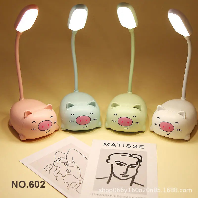Factory direct creative cute girl heart mini small table lamp led bedroom bedroom bedside eye protection night light GreatEagleInc