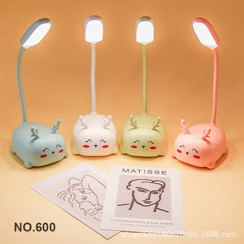 Factory direct creative cute girl heart mini small table lamp led bedroom bedroom bedside eye protection night light GreatEagleInc