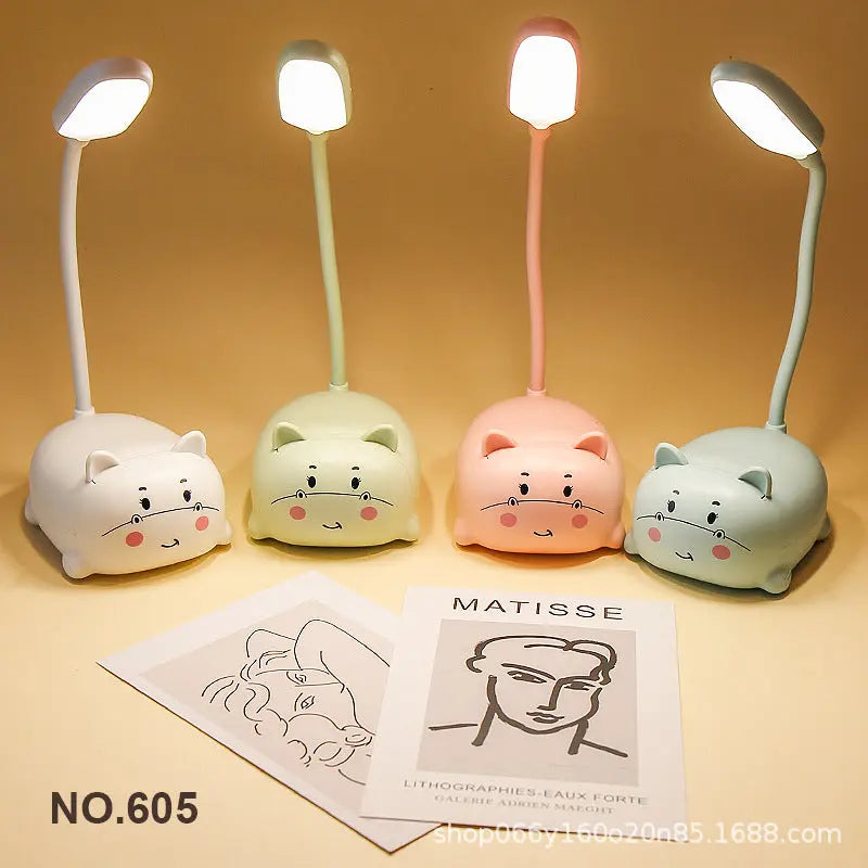 Factory direct creative cute girl heart mini small table lamp led bedroom bedroom bedside eye protection night light GreatEagleInc