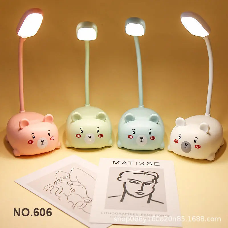 Factory direct creative cute girl heart mini small table lamp led bedroom bedroom bedside eye protection night light GreatEagleInc