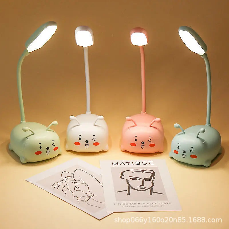 Factory direct creative cute girl heart mini small table lamp led bedroom bedroom bedside eye protection night light GreatEagleInc