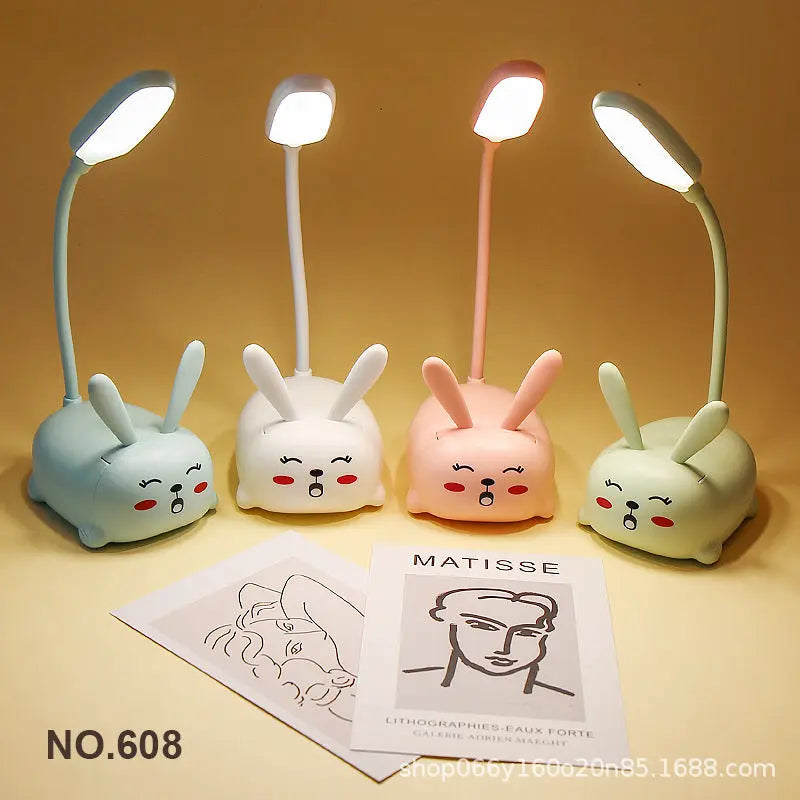 Factory direct creative cute girl heart mini small table lamp led bedroom bedroom bedside eye protection night light GreatEagleInc