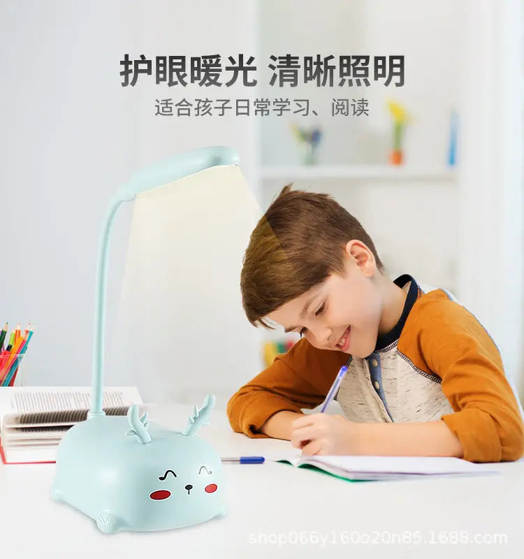 Factory direct creative cute girl heart mini small table lamp led bedroom bedroom bedside eye protection night light GreatEagleInc