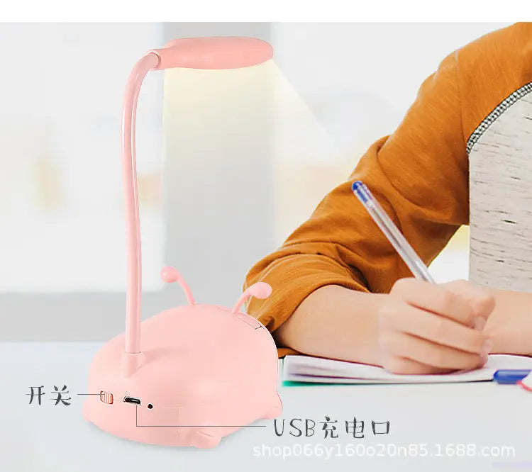 Factory direct creative cute girl heart mini small table lamp led bedroom bedroom bedside eye protection night light GreatEagleInc
