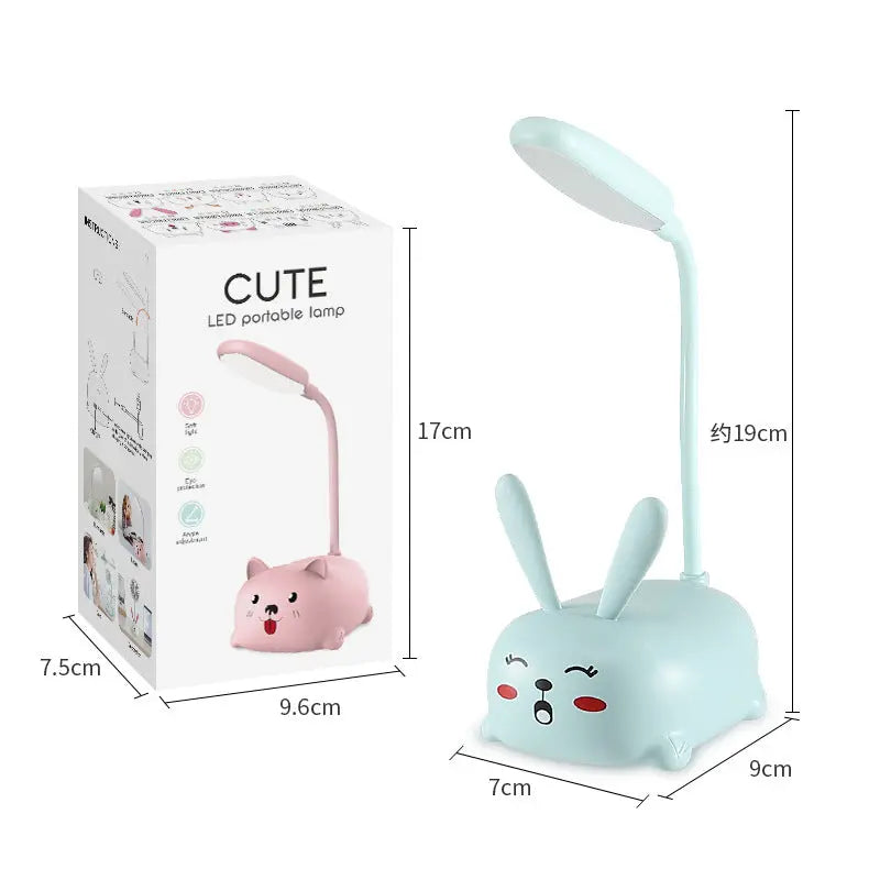Factory direct creative cute girl heart mini small table lamp led bedroom bedroom bedside eye protection night light GreatEagleInc