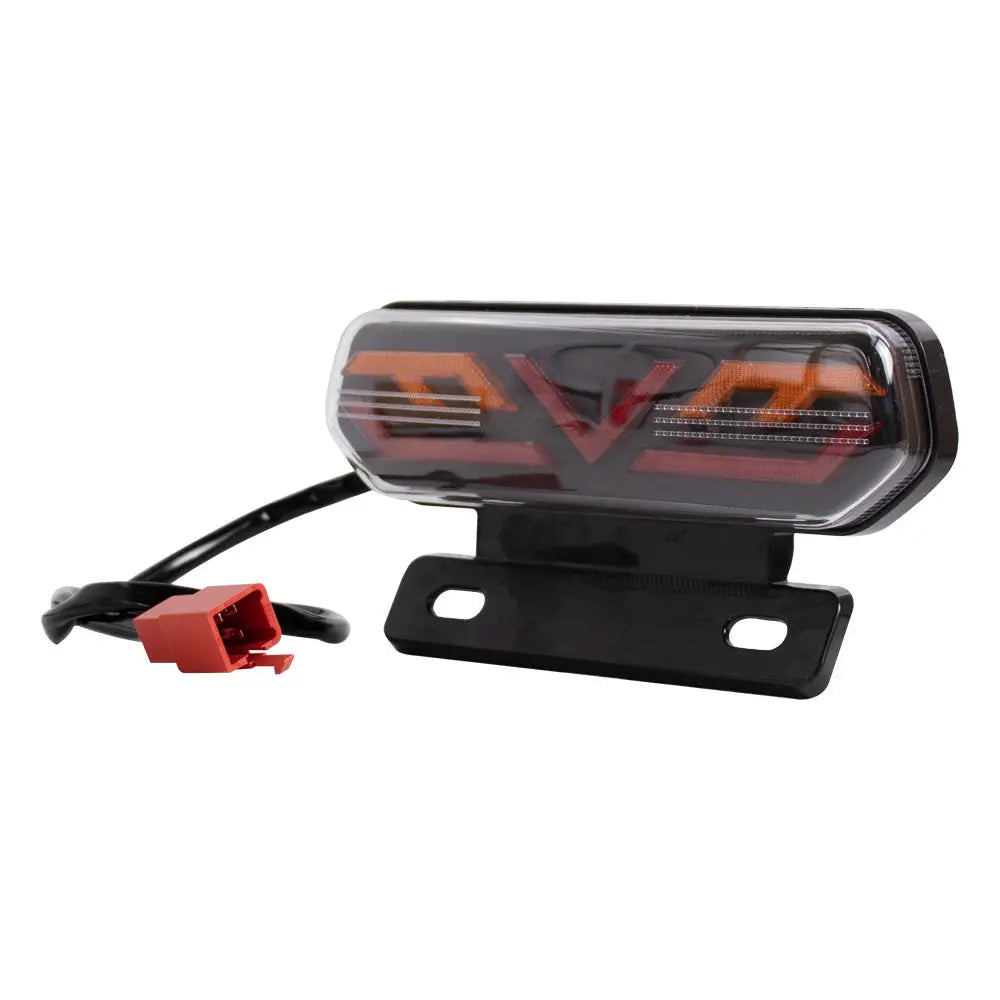 Factory wholesale electric car motorcycle tail light assembly 12V with bracket LED horse racing three-in-one driving tail light GreatEagleInc