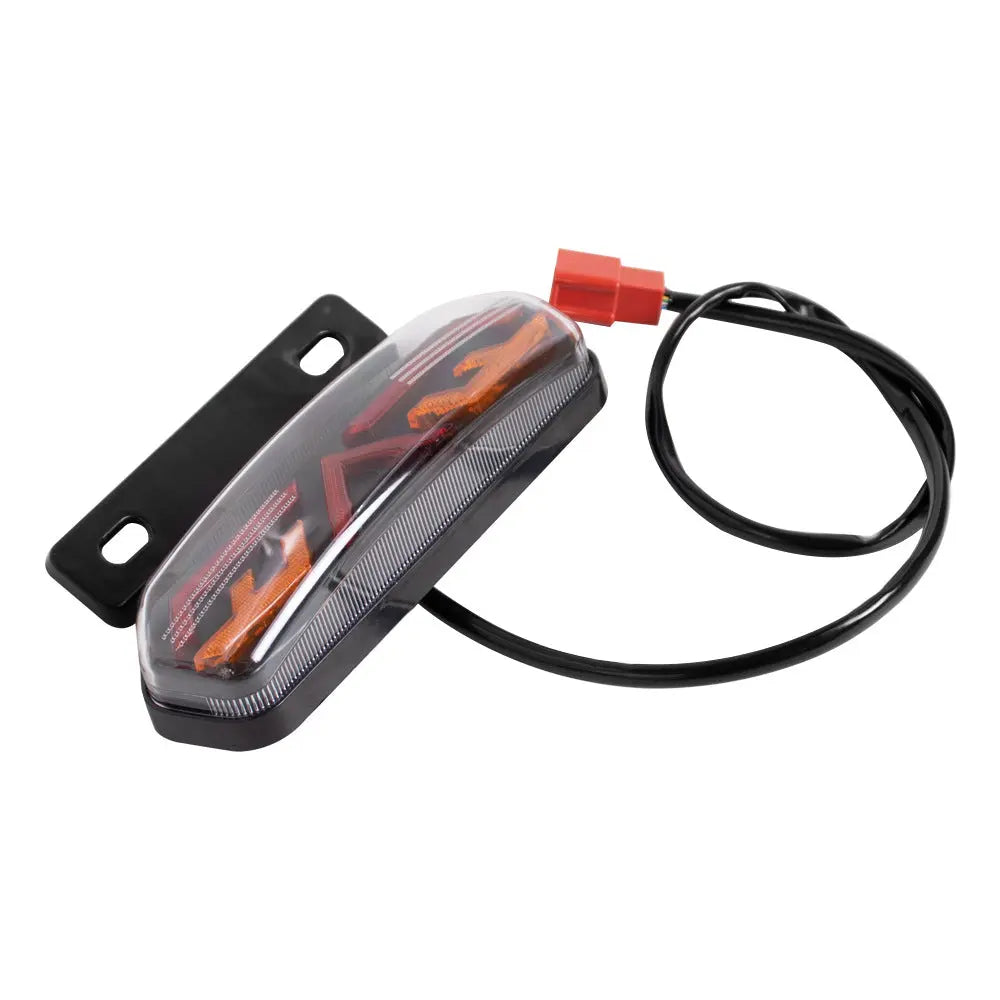 Factory wholesale electric car motorcycle tail light assembly 12V with bracket LED horse racing three-in-one driving tail light GreatEagleInc