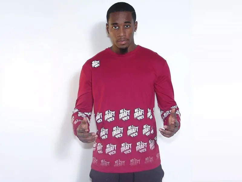 Faded Long Sleeve T-Shirt Number 1 Draft Pick