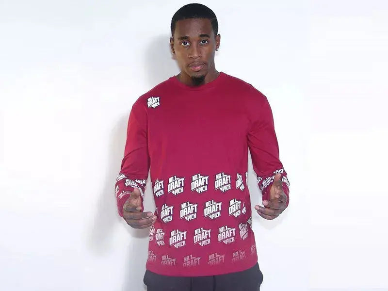 Faded Long Sleeve T-Shirt Number 1 Draft Pick
