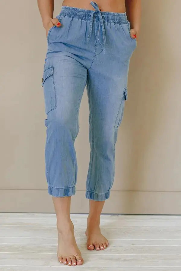 Fairview Drawstring Pocketed Joggers Stay Warm in Style