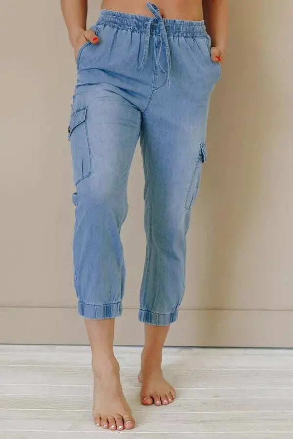 Fairview Drawstring Pocketed Joggers Stay Warm in Style