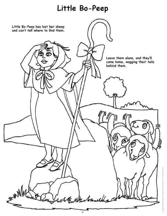Fairy Tales & Nursery Rhymes Coloring Book Really Big Coloring Books