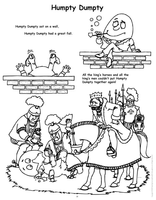Fairy Tales & Nursery Rhymes Coloring Book Really Big Coloring Books