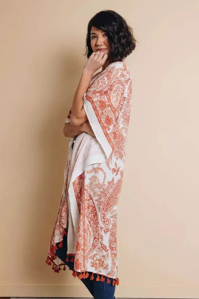 Faith Boho Kimono Stay Warm in Style